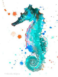 Just a painting of a cute seahorse :)