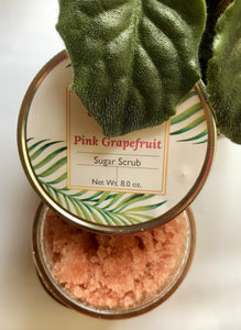 Pink Grapefruit sugar scrub