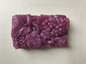 Beautiful rich colors in grapevine soap